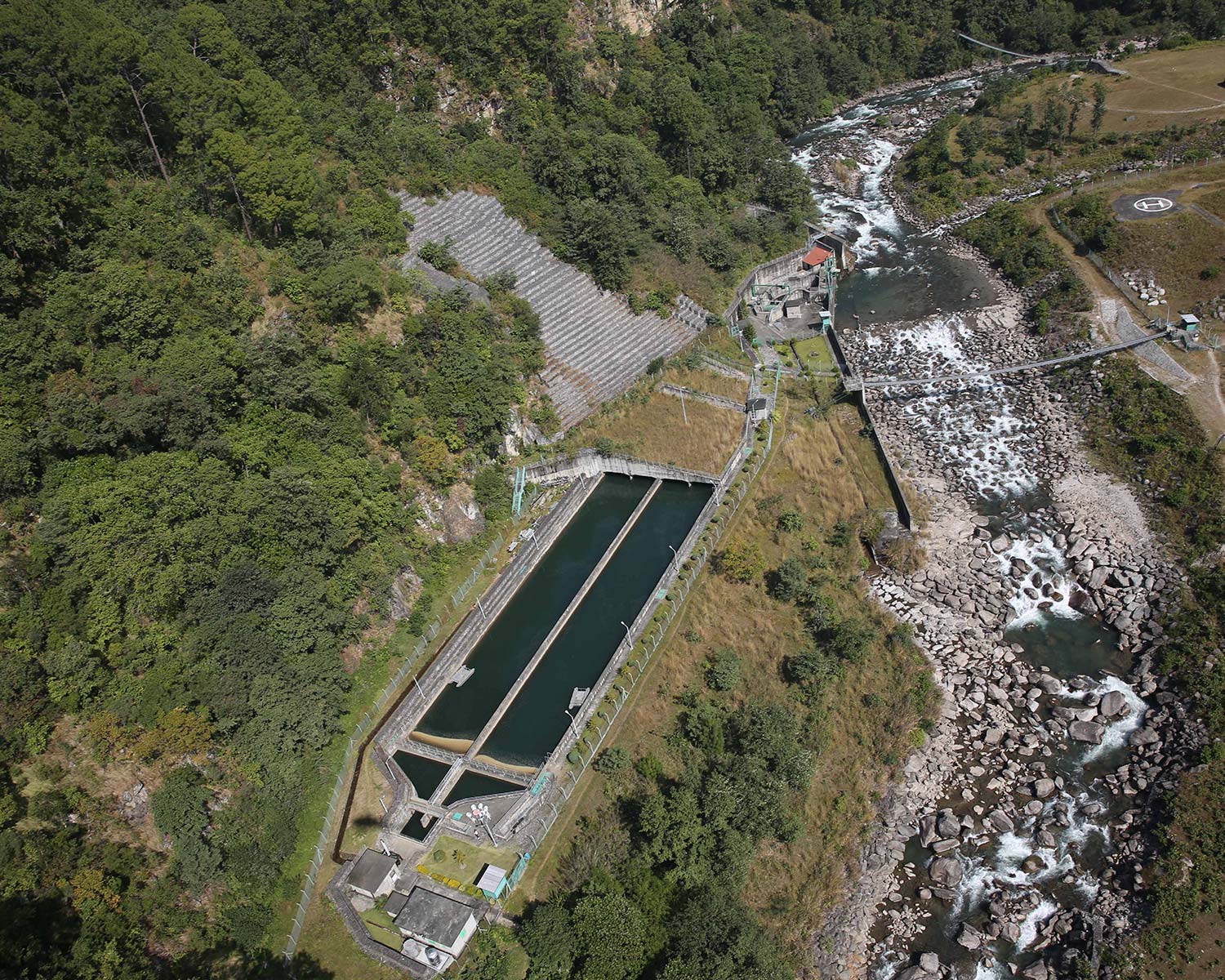 The Khimti hydropower plant 